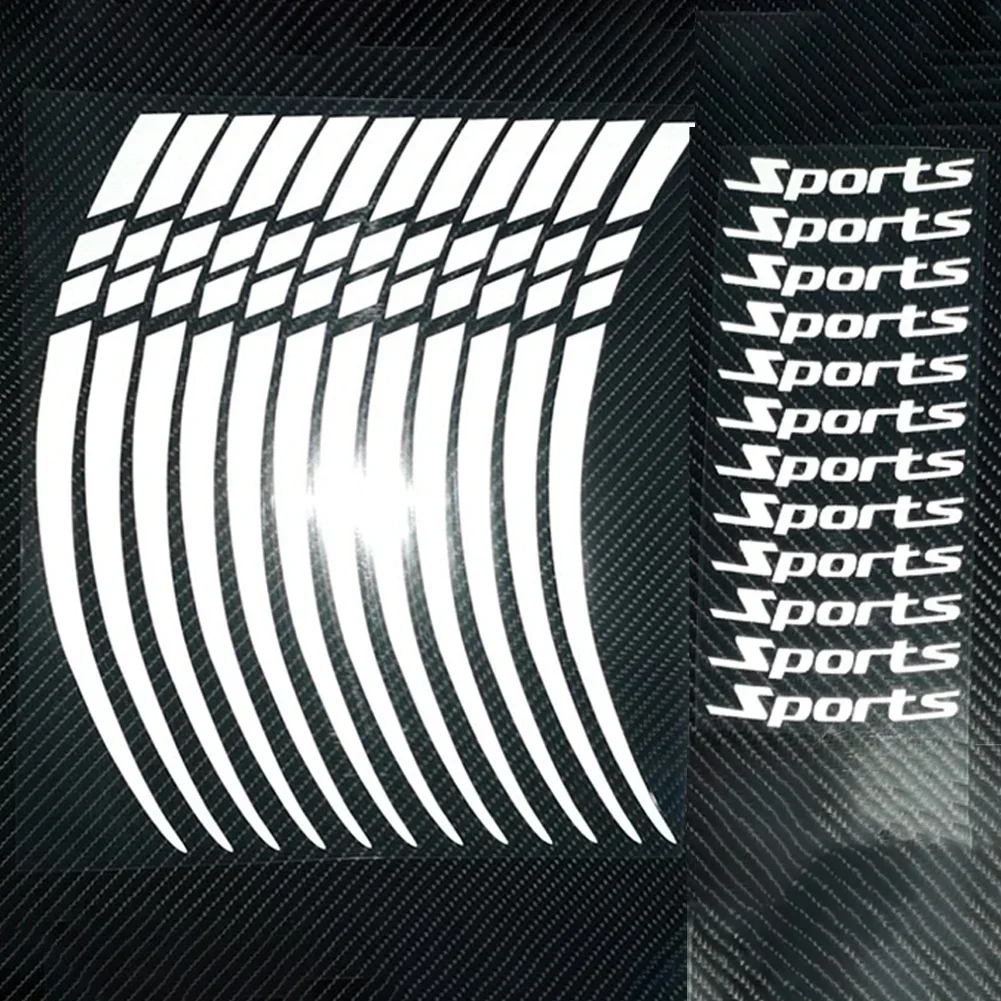 

12PC/set Motorcycle Bicycle Wheel Rim Stripe Wheel Decal Tape Sticker 18-21 Inch Sport Motorcycle Equipments