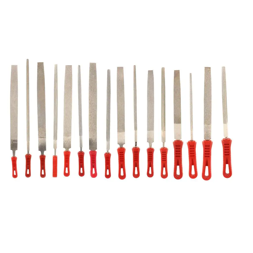 6/8/10/12 Inch Diamond Coated File - /Round/Half Round/Triangle Shapes Hand tool for Filing ,Buffing ,Grinding ,Gritting