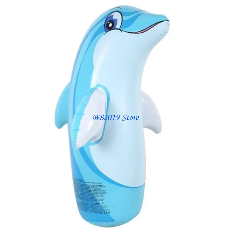 Q0KB 37in opblaasbaar bokszak speelgoedfeestjes puppy zwembad speelgoed voor jongens tieners leuke kinderen lucht gevulde