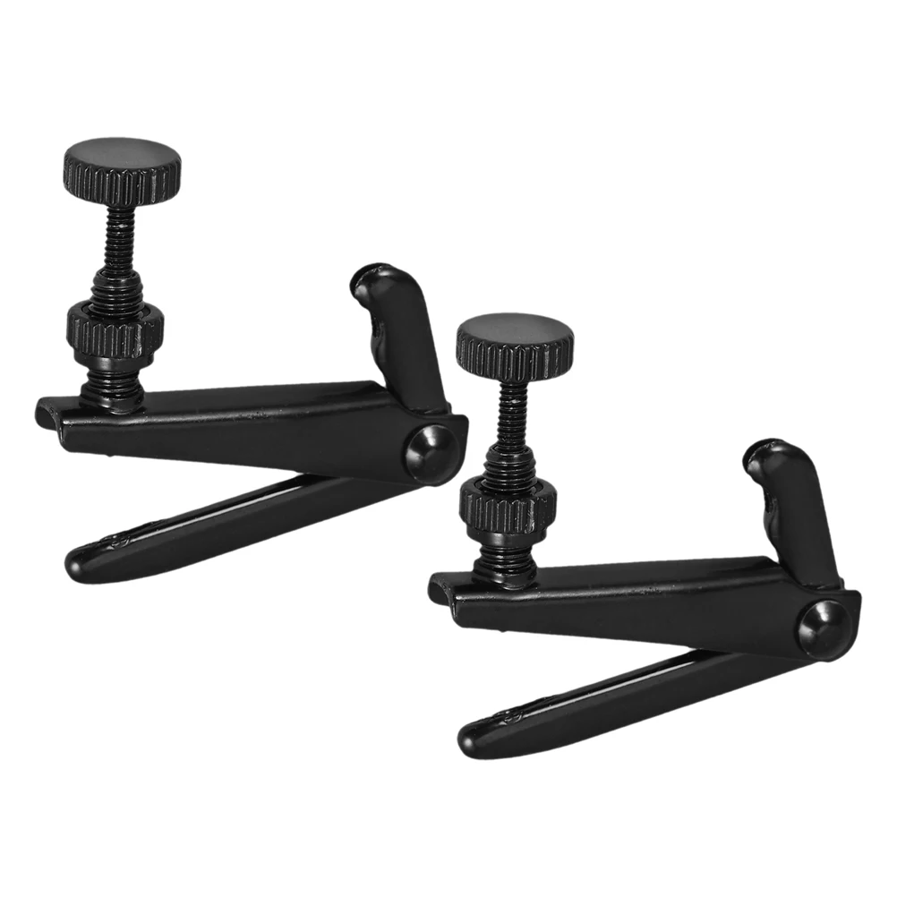 

2pcs Violin String Hook Adjuster Copper Black Fine Tuning Tools Pegs Accessories Screw St Universal Compatibility Precise