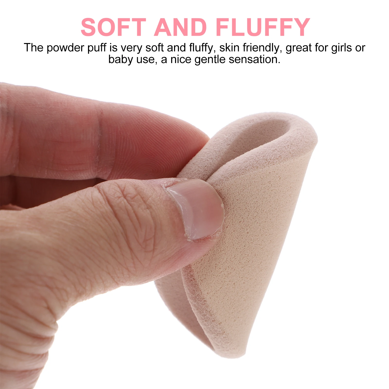 

2Pcs Powder Puff Box Set Durable Makeup Sponges for Face Foundation Primer Salon Home Travel Use Compact Sponge Puff