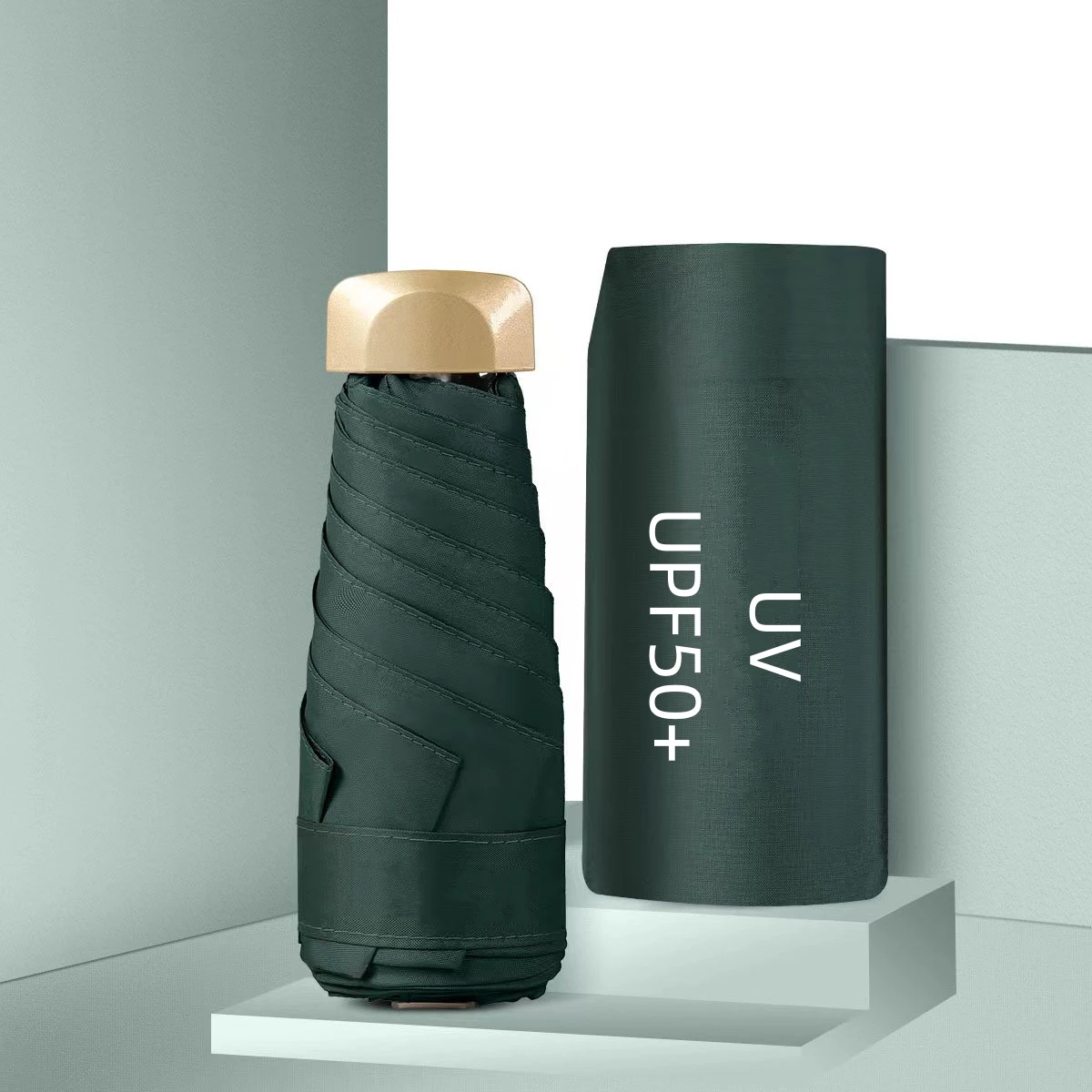 80% Rabatt auf Mini-UV-Regenschirm kleine Tasche Reise Regen Sonnenschirm Vinyl faltbaren Sonnenschutz Regenschirm upf50 tragbare Kapsel Regenschirme