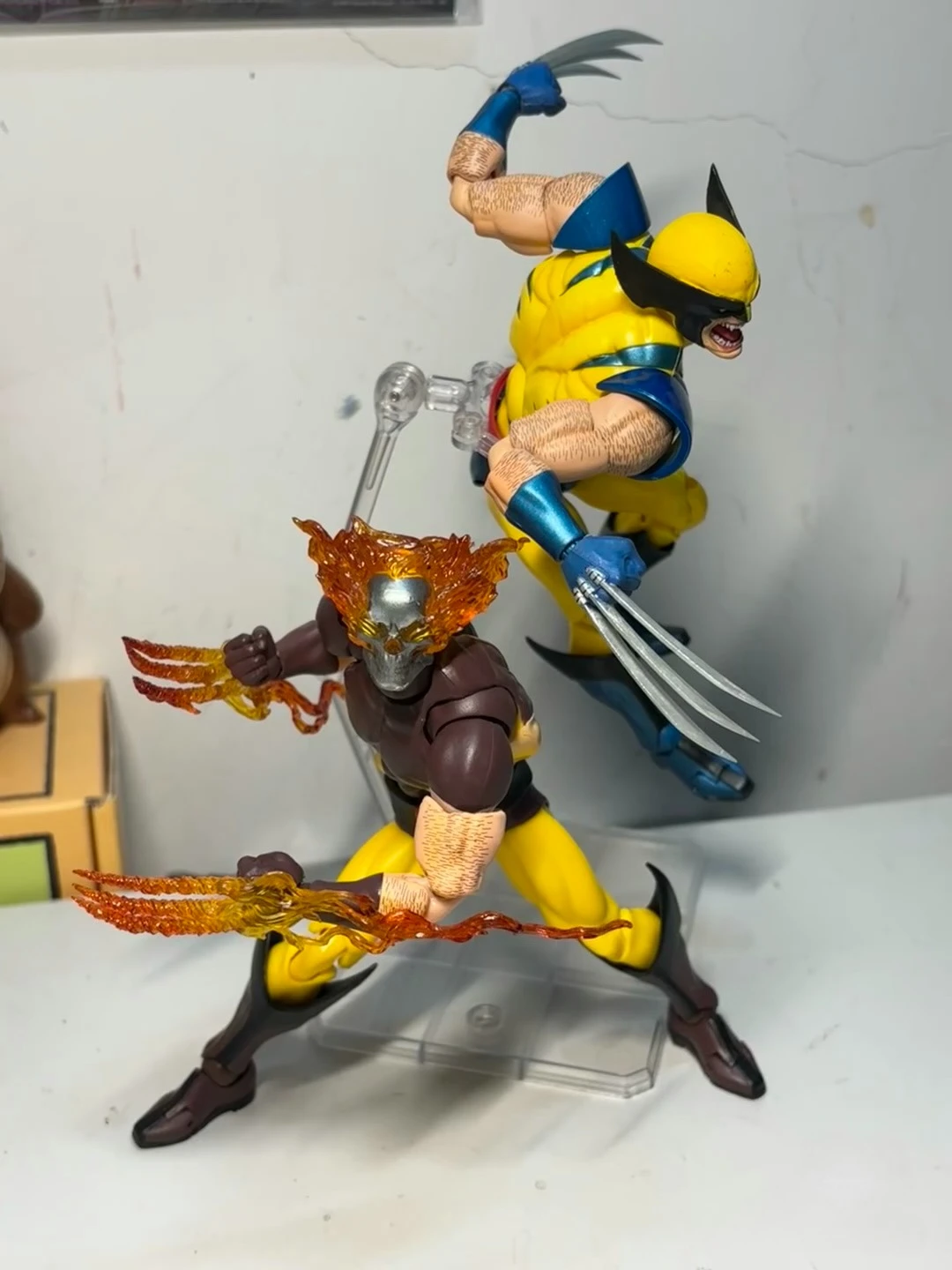 In Stock Ct Toys Wolverine Hellverine Figures Hot Mafex 096 X-Men Action Figure Anime Figurine Statue Collection Model Kid Gift