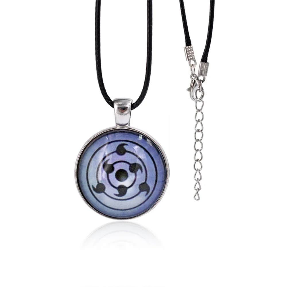 Naruto Necklace Rinnegan Sharingan Naruto Peripheral Pendant Jewelry Men Women Accessories Trend Creative Sweater Chain Gift