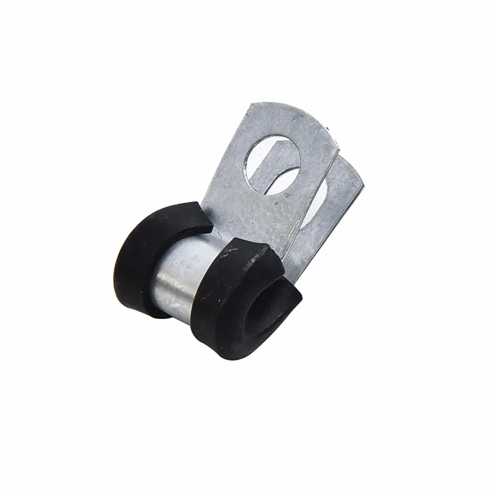 12PCS Brake Pipe Clips Rubber Lined P Clips 3/16\