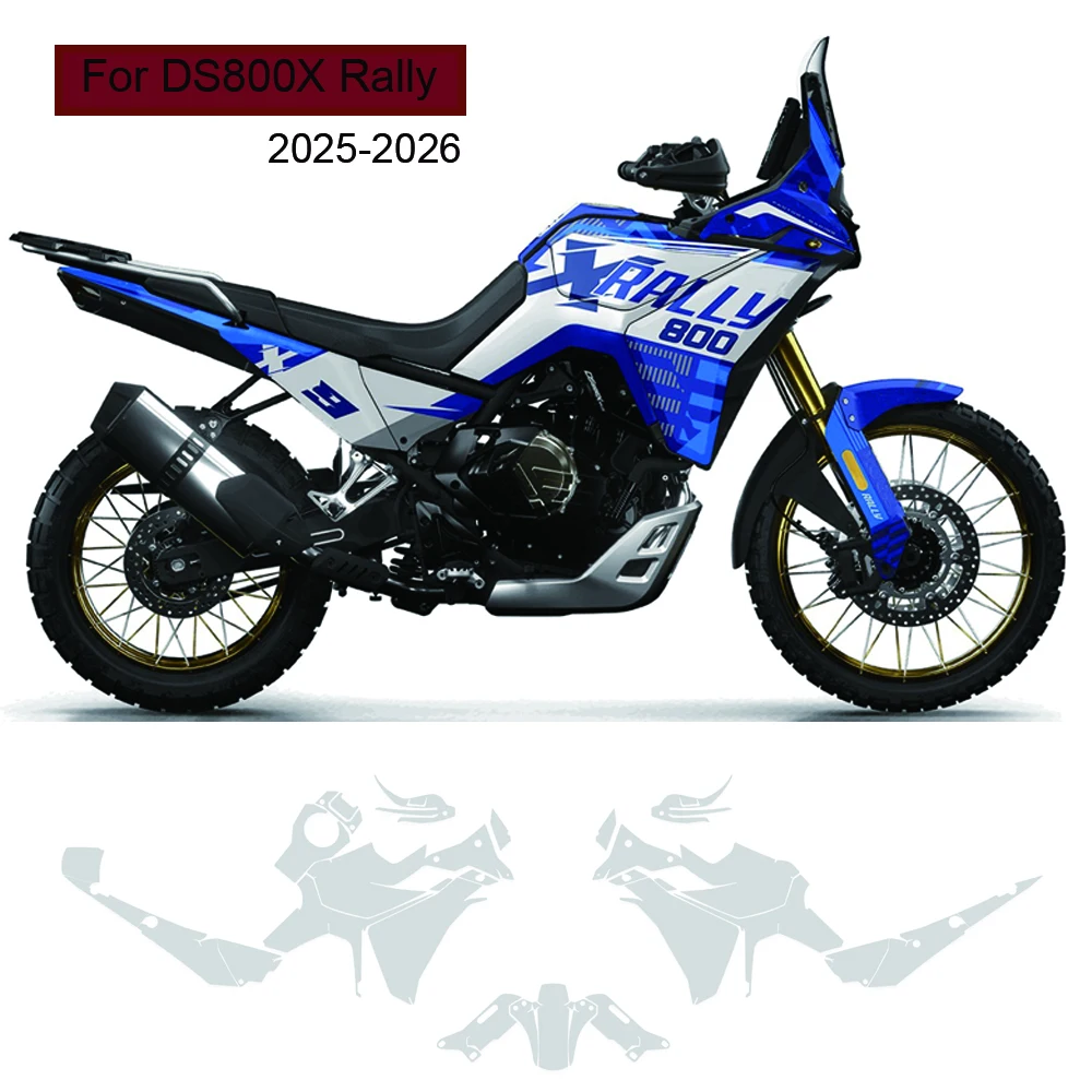 For DS800X Rally PPF Protective Film TPU Fairing Protective Film DS 800X Rally 2025-2026 Paint Anti-scratch Transparent Film DS8
