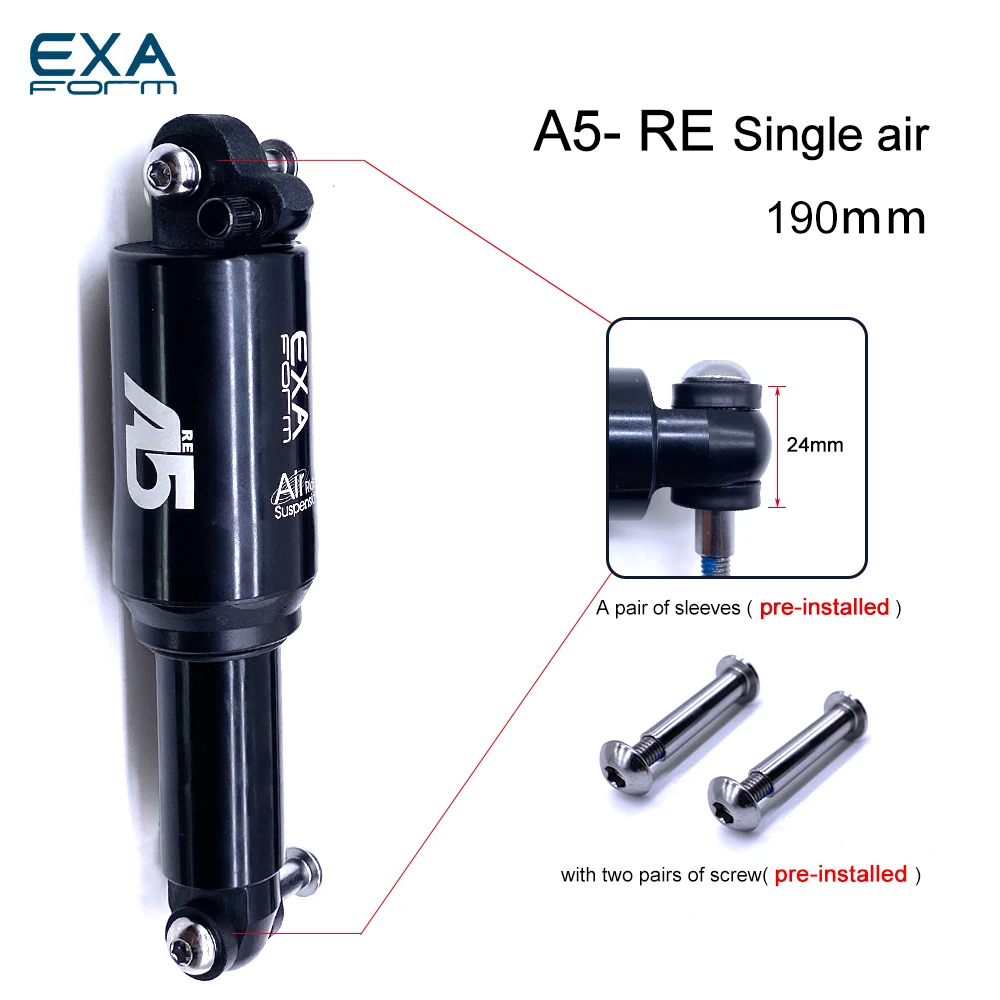 EXAForm A5-RR1 Dual / Solo Air Rear Shock A5 RE double single air