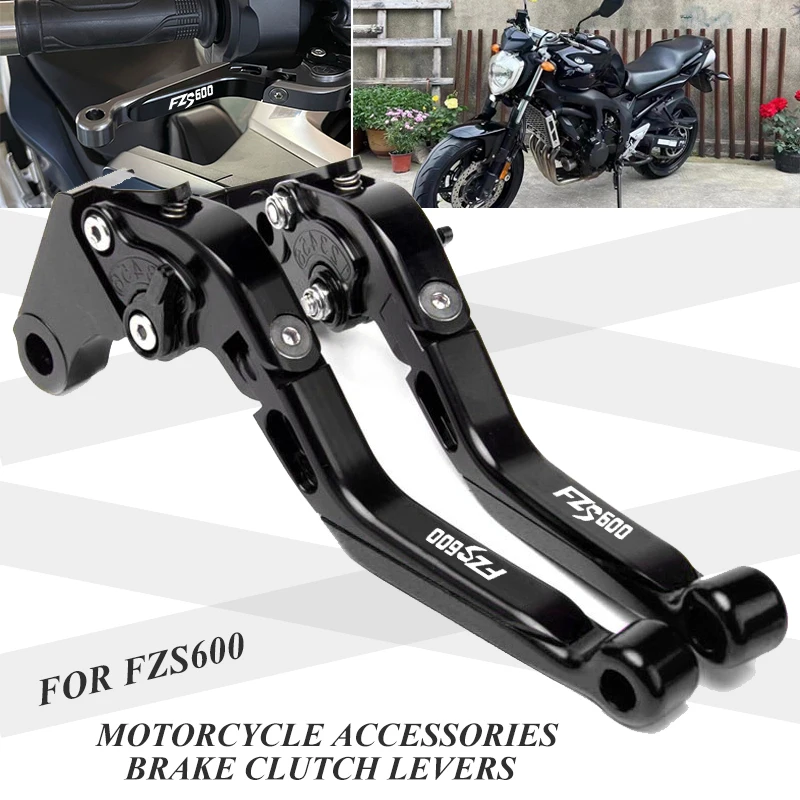 For Yamaha FZS600 Fazer FZS 600 1998-2003 Motorcycle Accessories Clutch Lever Brake Lever Extendable Foldable Adjustable Levers
