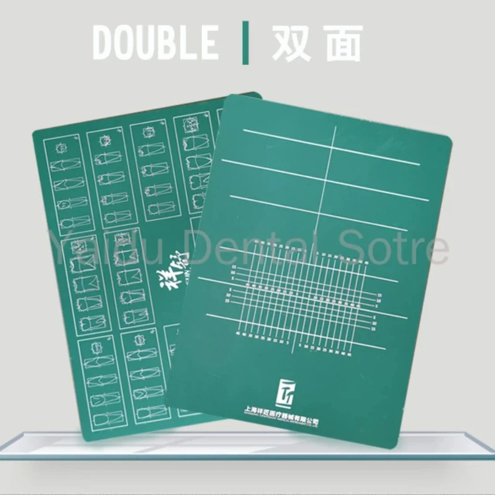 Double-Sided Dental Denture Absorbent Paper Full Mouth Specification Model Backing Plate with Tooth Engraving Drawing
