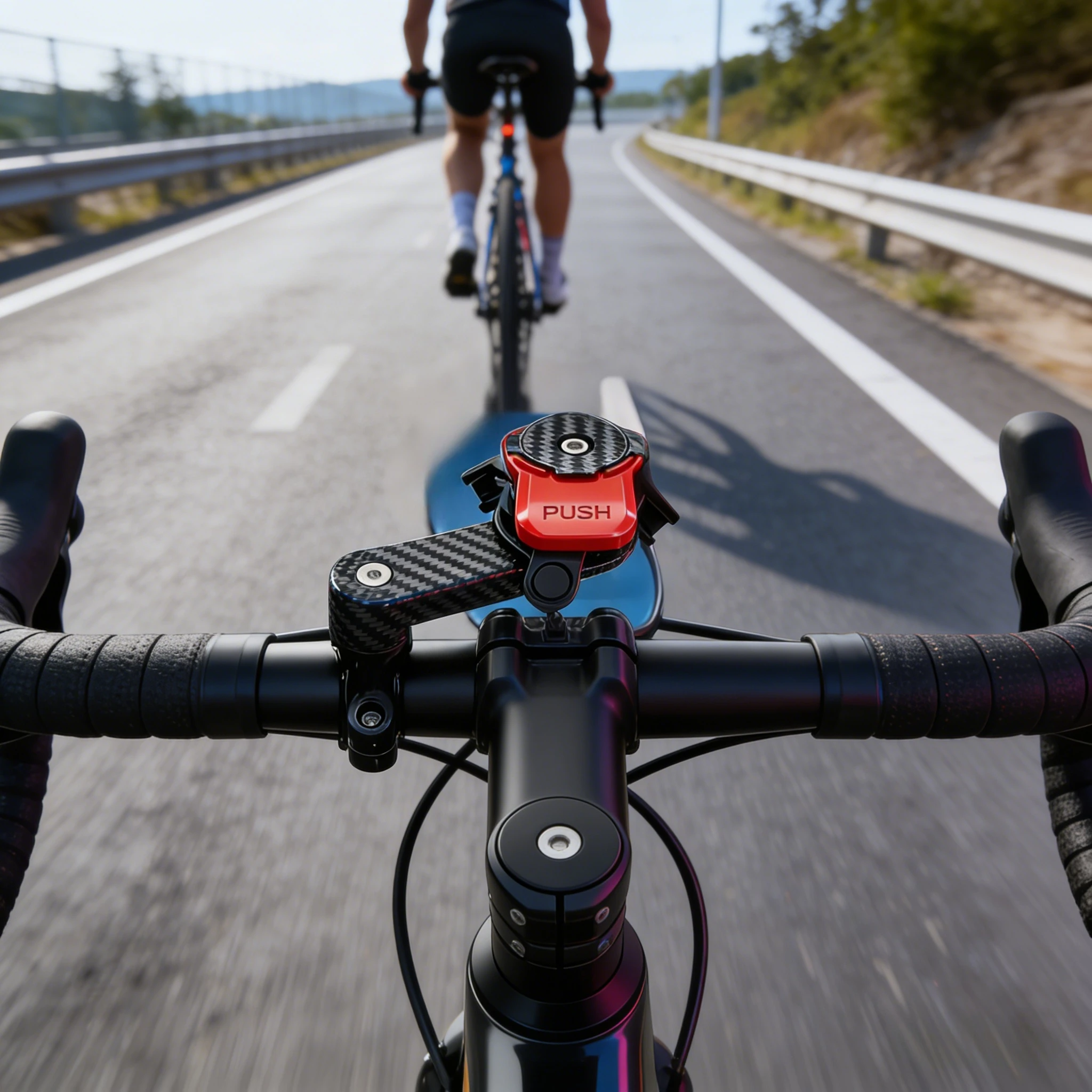 Support de téléphone universel antivibration pour vélo – Support de guidon robuste autobloquant Compatible avec les cyclisme sur route et en montagne