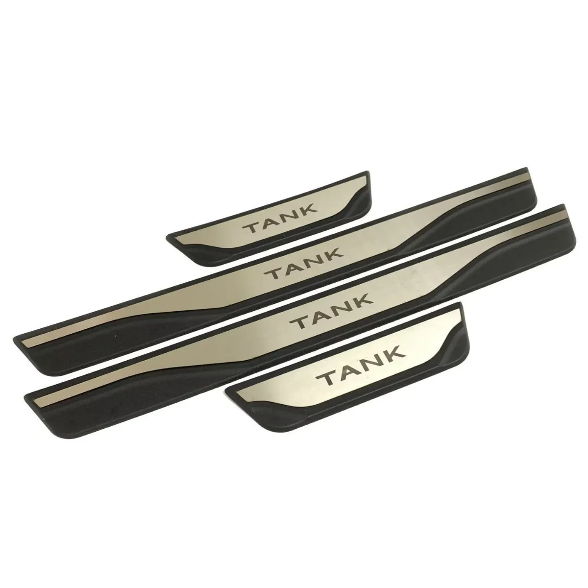 For GWM TANK 300 400 500 700 800 900 Car Door Sill Welcome Pedal Adhesive Threshold Protector 3D Stickers ABS Steel Anti-Scratch