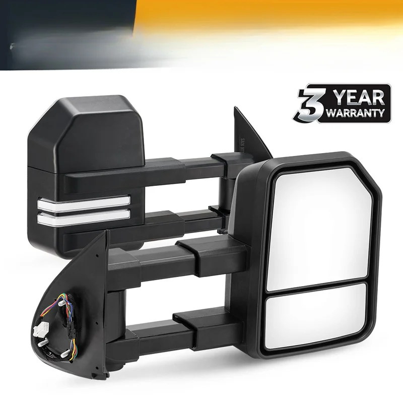 High Quality Foldable Extendable Towing Mirrors Fit 2005-2015 Hilux