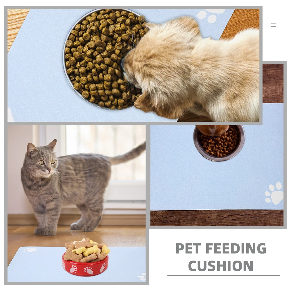 

Absorbent Pet Feeding for Dogs Cats Thick Reusable Placemat Non Diatomite Material Safe Lightweight Dog Water Bowl Mat