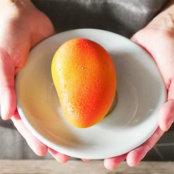 3D Mango Fruit Shape Silicone Mold Chocolate Mousse Cake Moulds Baking Tray French Dessert Cake Fudge Decorating Tools