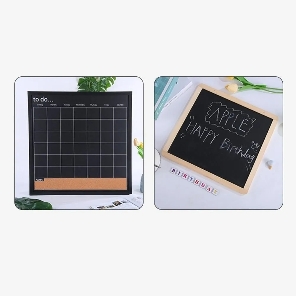Pictures Wall Plate DIY Cork Display Panel Wood Soft Memo Bulletin Board Decorative Hanging Letter Message Boards