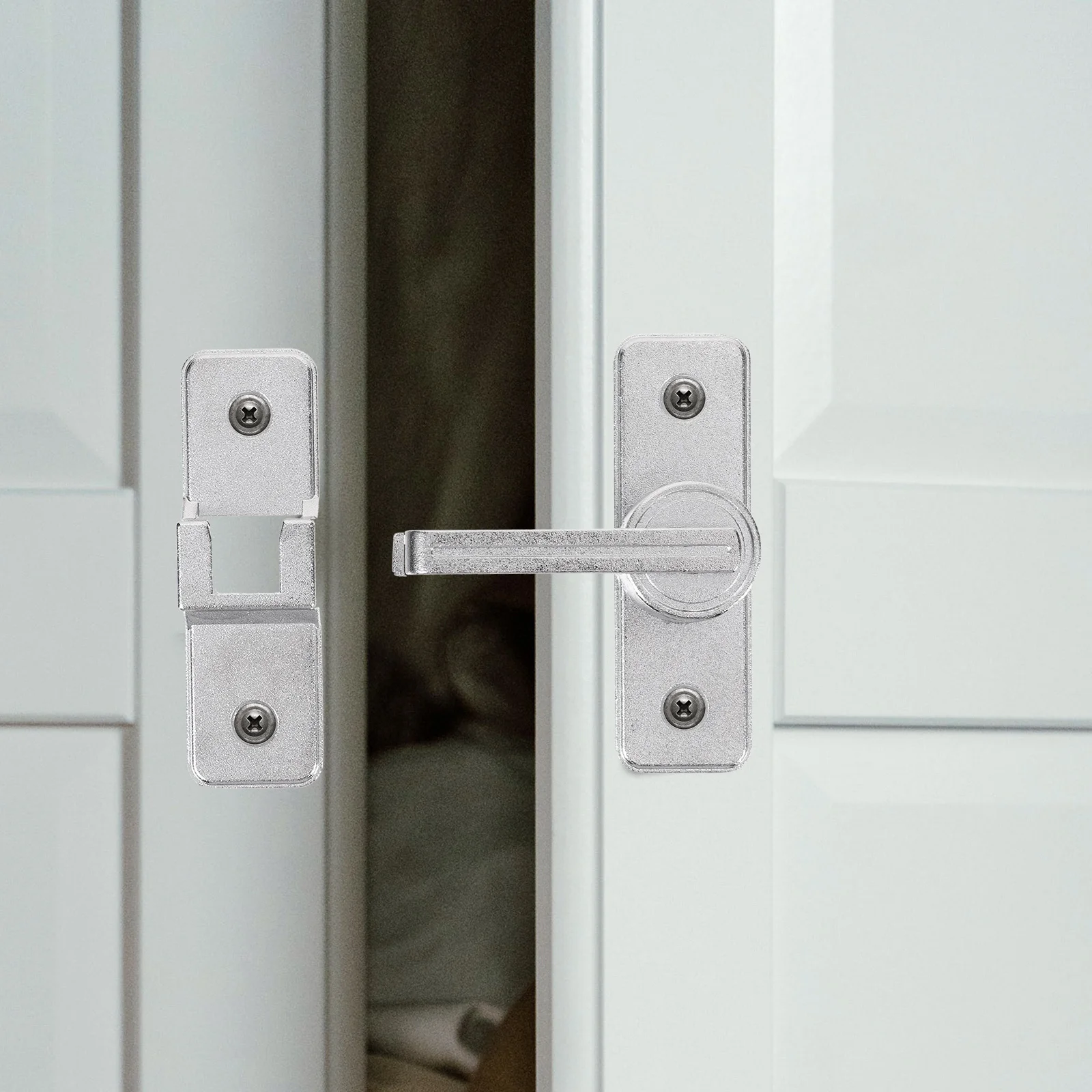 

Sliding Barn Lock 180 Degree Heavy Duty Metal Latch Privacy Security Use Lock For Sliding Door Barn Door Latch For