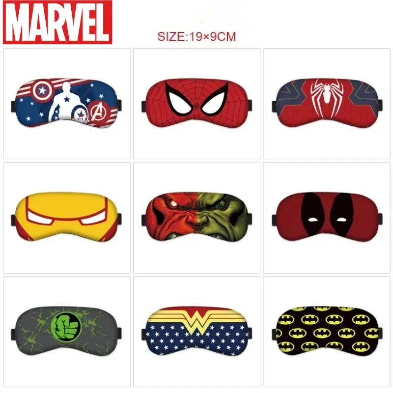 Marvels Eyes Mask Spiderman Action Figures Cute Blindfolds Blackout Sleep Mask Hot Fashion Giving Children Christmas Gifts