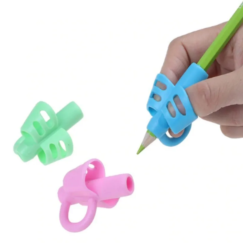 12/9/1pcs Pencil Grip Writing Corrector 3 Finger/2 Finger Posture Correction Tool Trainer Children Pen Writing Grip Holders