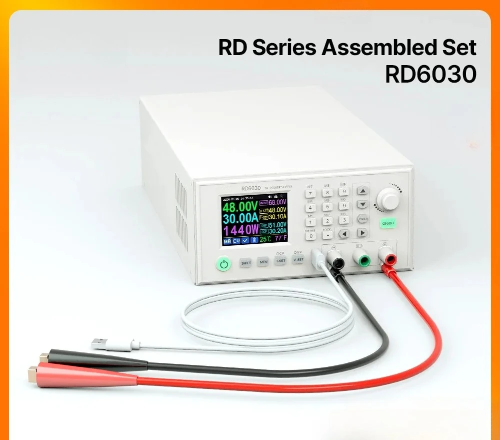 RD RD6030 Completed Set 60V 30A digital control Stabilized AC DC adjustable Voltage Regulated Lab Bench Power Supply 1140W 1440W