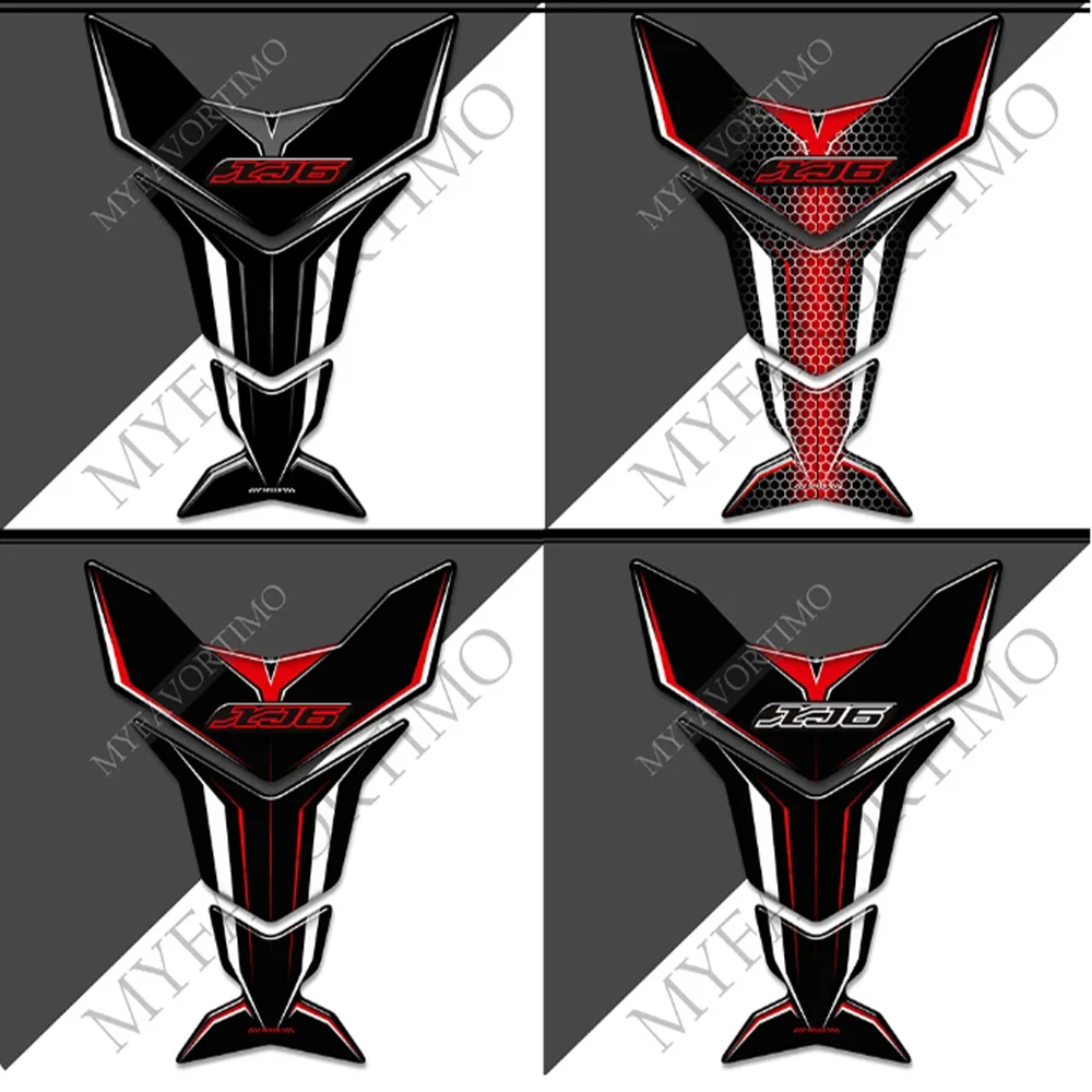 

Motorcycle Tank Pad Fish Bone Stickers Emblem Badge Logo Fuel Oil Kit Knee Helmet Protector For Yamaha XJ6 XJ6N XJ600 XJ650