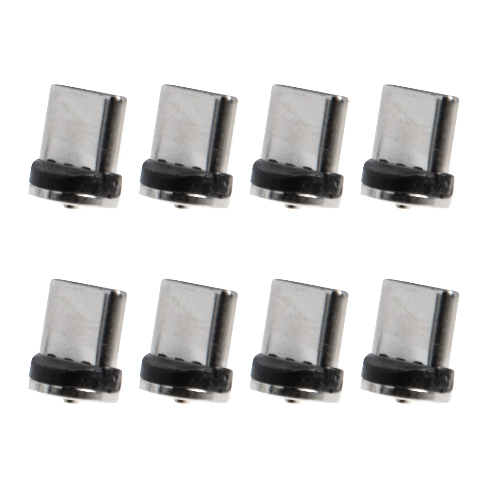 8 Pcs Typec Magnetic Head USB Cable Adapter Tip Connector Charging Accessories Rotating Phone