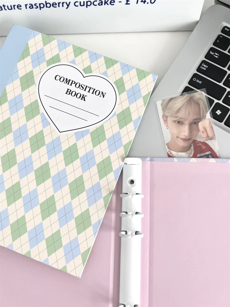 SKYSONIC A5 Creme Diamant Muster Fotoalbum Sammeln Buch Kpop Binder Cover Postkarten Ring Organizer DIY Nachfüllungen Lieferanten – Detail 36