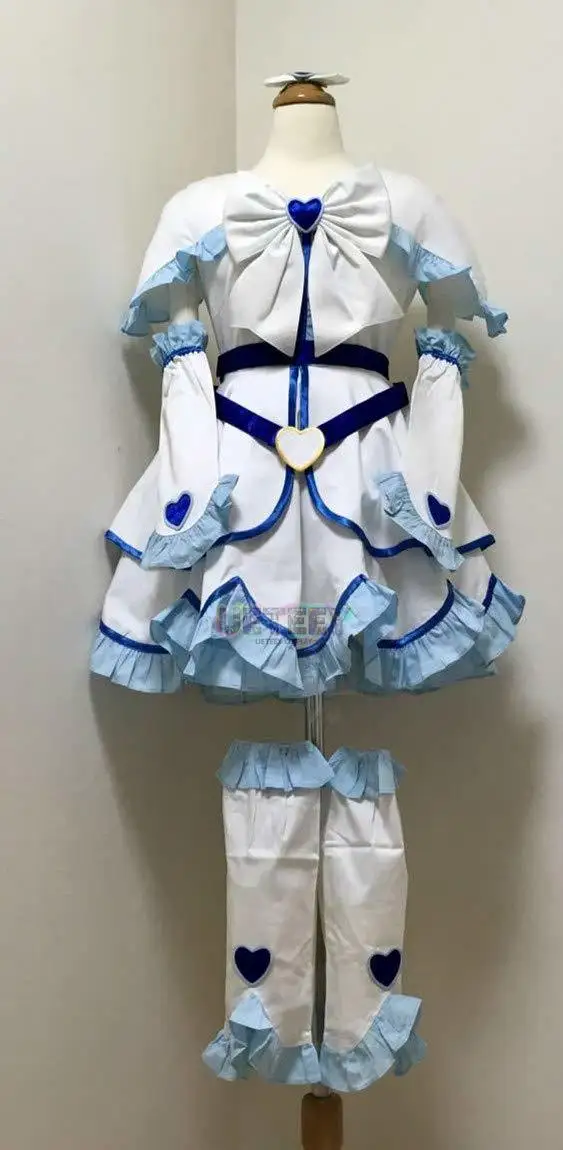 UETEEY Cos جودة عالية PreCure علاج زي علاج الأبيض تأثيري حلي يوكيشيرو هونوكا زي #2