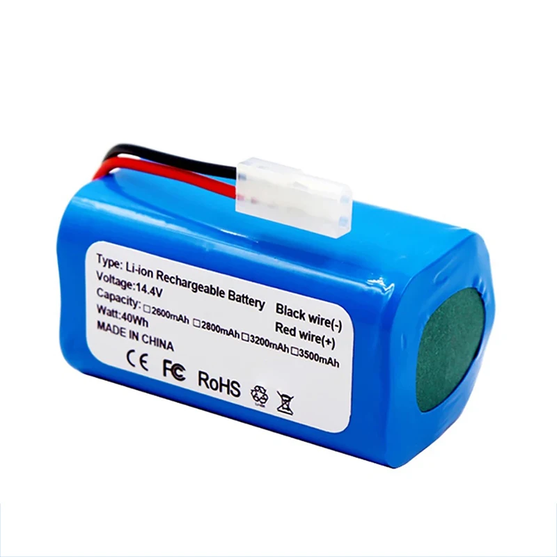 Original 14.4V 7500mAh Li-ion Battery for Xiaomi MIJIA MI Robot Vacuum-Mop Essential G1 MJSTG1 Vacuum Cleaner 18650 Battery Pack