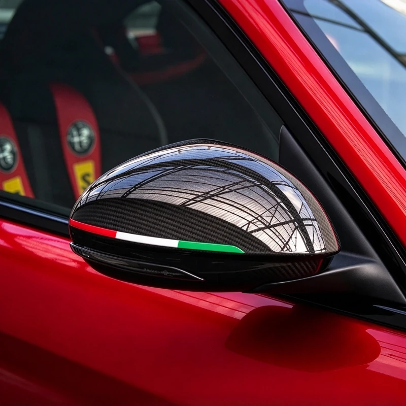 Car Side Mirror Decal Auto Mirror Stripe Decal Car Mirror Trim Sticker Italian Flag Style For SUV Sedan Hatchback Wagon MPV