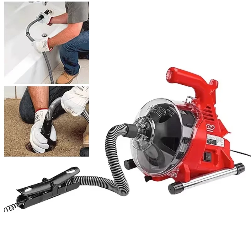 

Electric Pipe Dredging Machine 120W/220V R7 Pipe Dredging Cleaner Sewer Floor Leaking Toilet Toilet Bidet Kitchen Dredging Tool