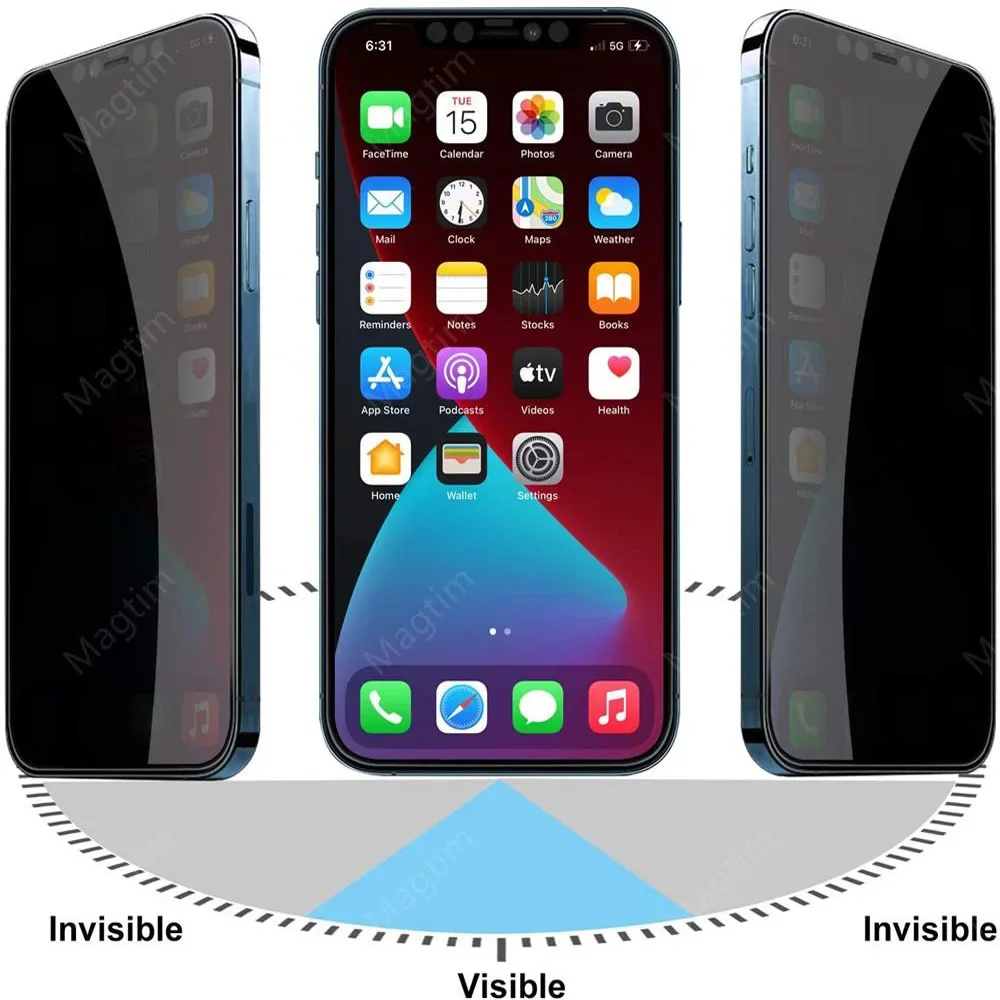 360-Grad-Displayschutzfolie für iPhone 17 16 15 14 13 12 11 Pro MAX XS Max Anti-Spy Displayschutzfolie für iPhone 15 Plus – Detail 2