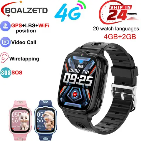 For Android IOS Smartwatch Kids Smart Watch Sim Card Smartwatch Children Sos Call Phone Camera VoiceChat Photo Boy Girl Gift New