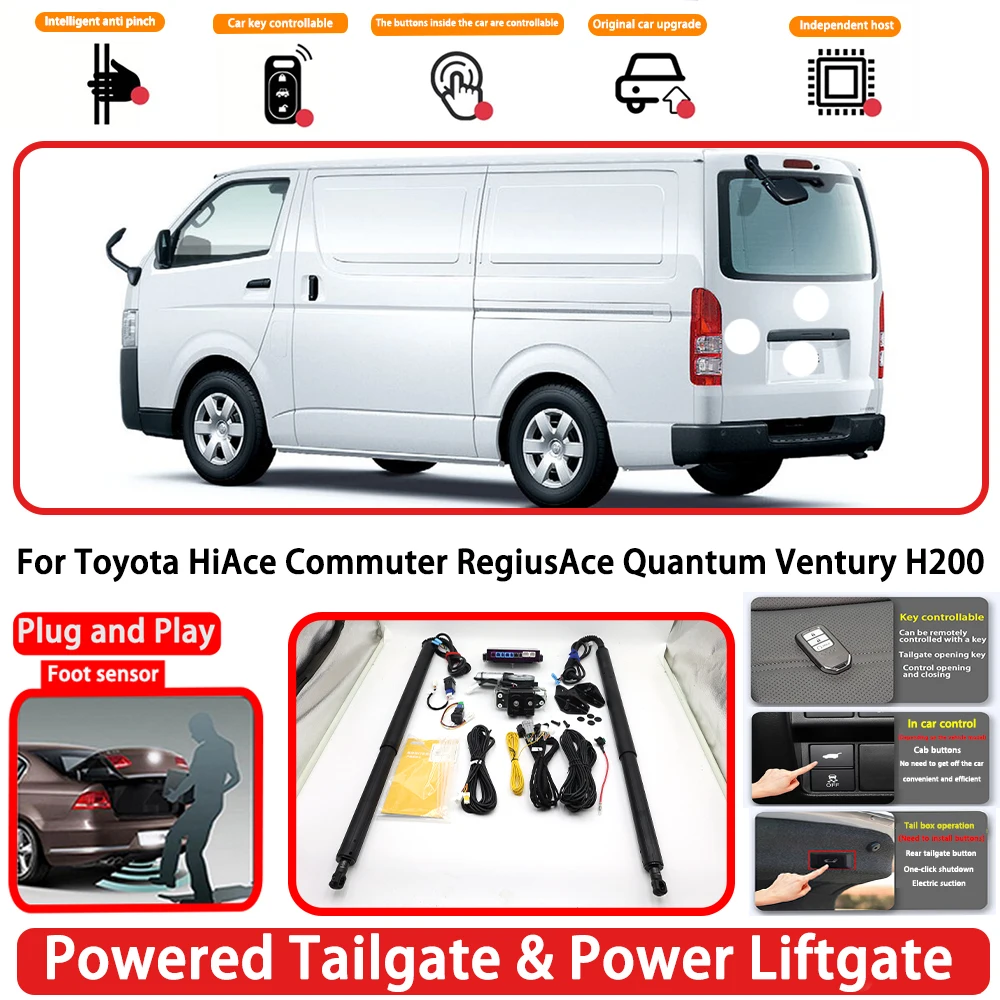 for Toyota HiAce Commuter RegiusAce Quantum Ventury H200 OEM Auto Powered Tailgate Power Liftgate Rear Trunk Opener System