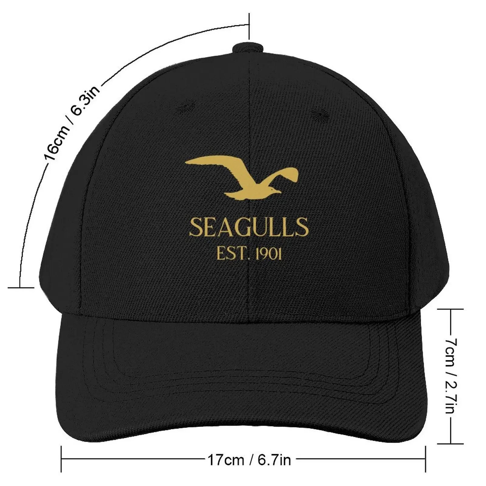 Seagulls Gold Baseball Cap Military Tactical Cap custom Hat Vintage Luxury Cap Men Women's