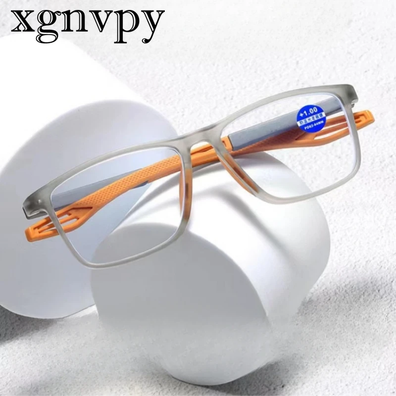 Xgnvpy Anti-blue Light Intelligent Zoom Anti-collision Anti-fall Men and Women Fashion All-in-one Elderly Care Reading Glasses