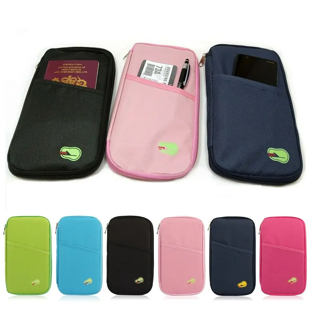 Multifunction Purse Large Capacity Travel Organiser Passport Document Tickets Holder Credit Card Storage Wallet Bag