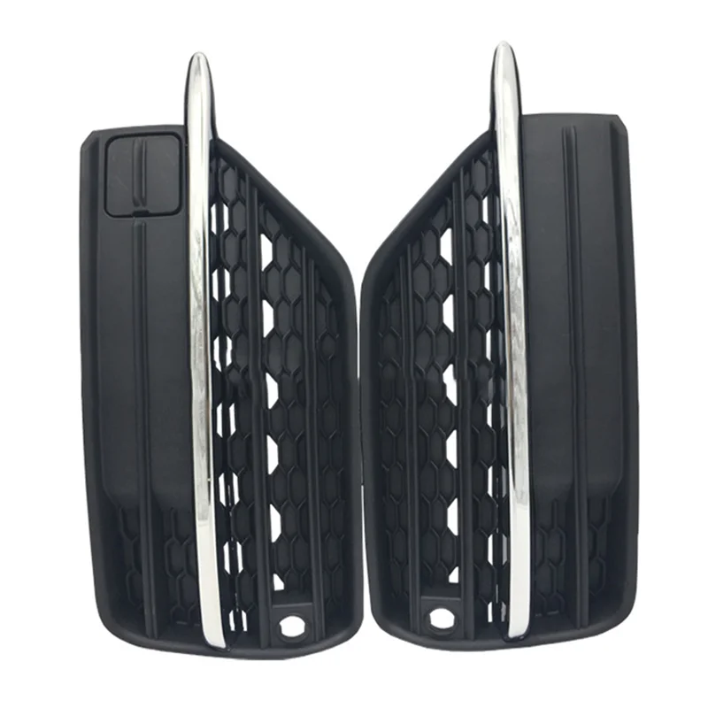 1Pair Front Bumper Fog Light Grille Cover 31383045 31383044 for Volvo XC90 2016-2019 Lower Bumper Outer Racing Grills