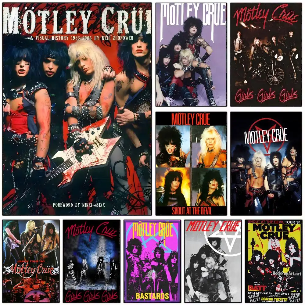 glamorous band M-Motley Crue Poster Modern Home Decoration Interior Design & Contemporary Wall Art Collection