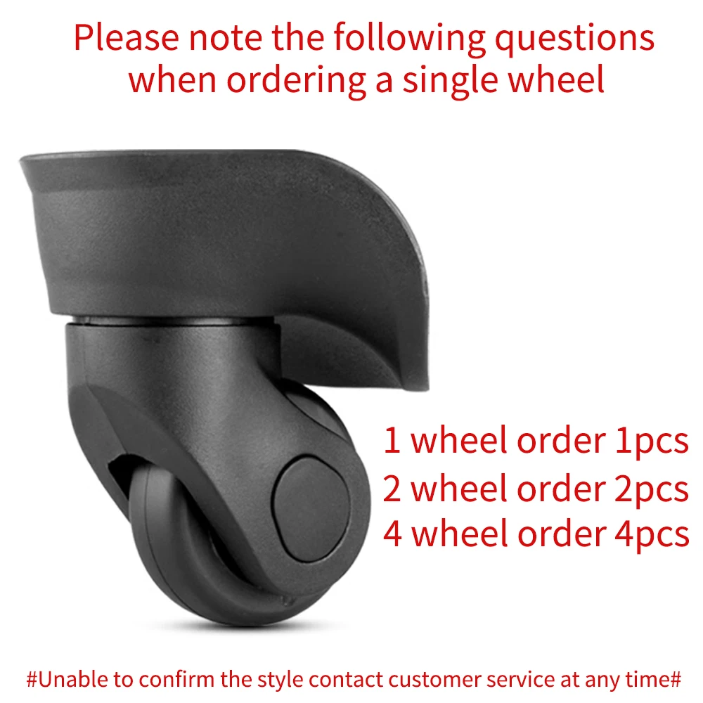 Black Suitcase  Replacement Suitcase Pulley  Universal Wheel Accessories Password Box Universal Wheel Repair Applicable Wheels