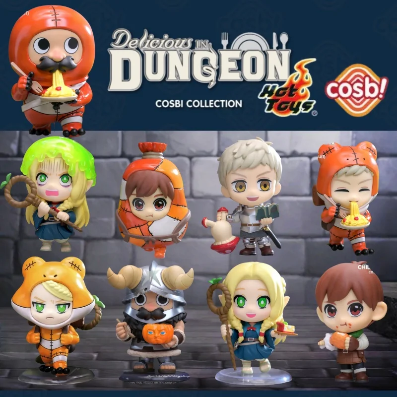 

Новые оригинальные горячие игрушки Cosbi Delicious In Dungeon, мини-фигурки, серия, коллекция, глухая коробка, декор для стола, милые коллекционные игрушки, подарок