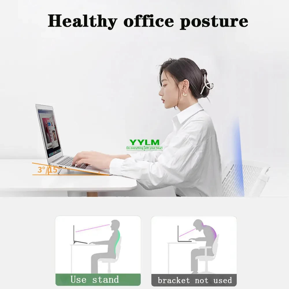 Laptop Stand For Computer Keyboard Holder Mini Portable Legs Laptop Stands For Macbook Huawei Xiaomi Notebook Aluminum Support