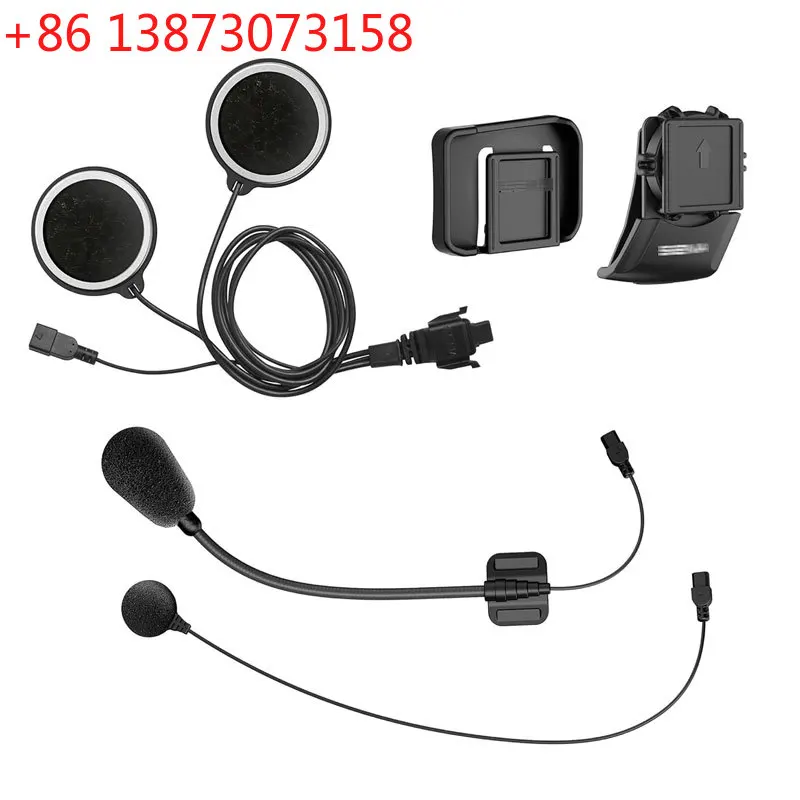 Kit de abrazaderas apto para la cámara de motocicleta Sena 10C EVO, dispositivo de comunicación Bluetooth para el kit de abrazaderas de casco Sena 10C EVO