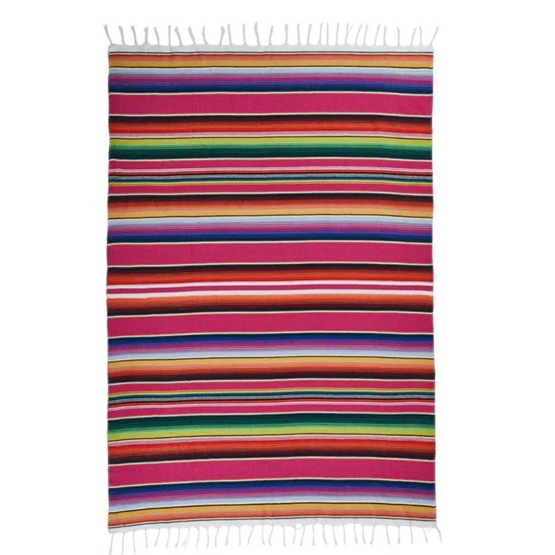 Table Flag Rainbow Blanket Mexican Party American Style Tablecloth Beach Mat Beach Towel - view 5