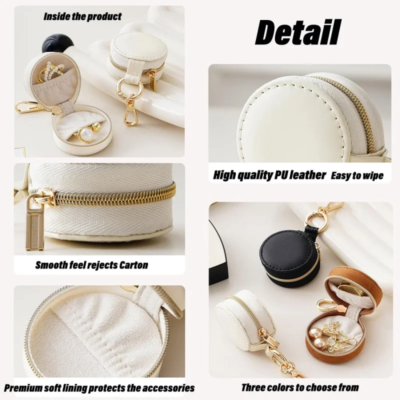 Jewelry Ring Holder Keychain - Portable Travel Sports Ring Keeper Case - Versatile Display Storage Organizer Box With Key Chain