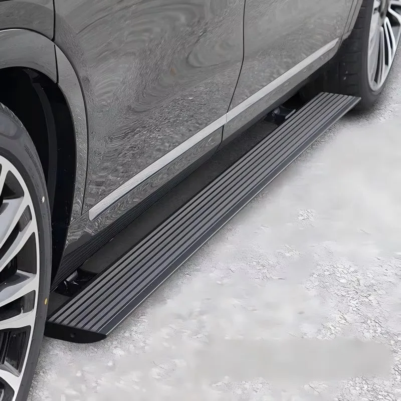 Waterproof LED Power Side Steps  Pedals Automatic Retractable Electric Running Boards for Highlander