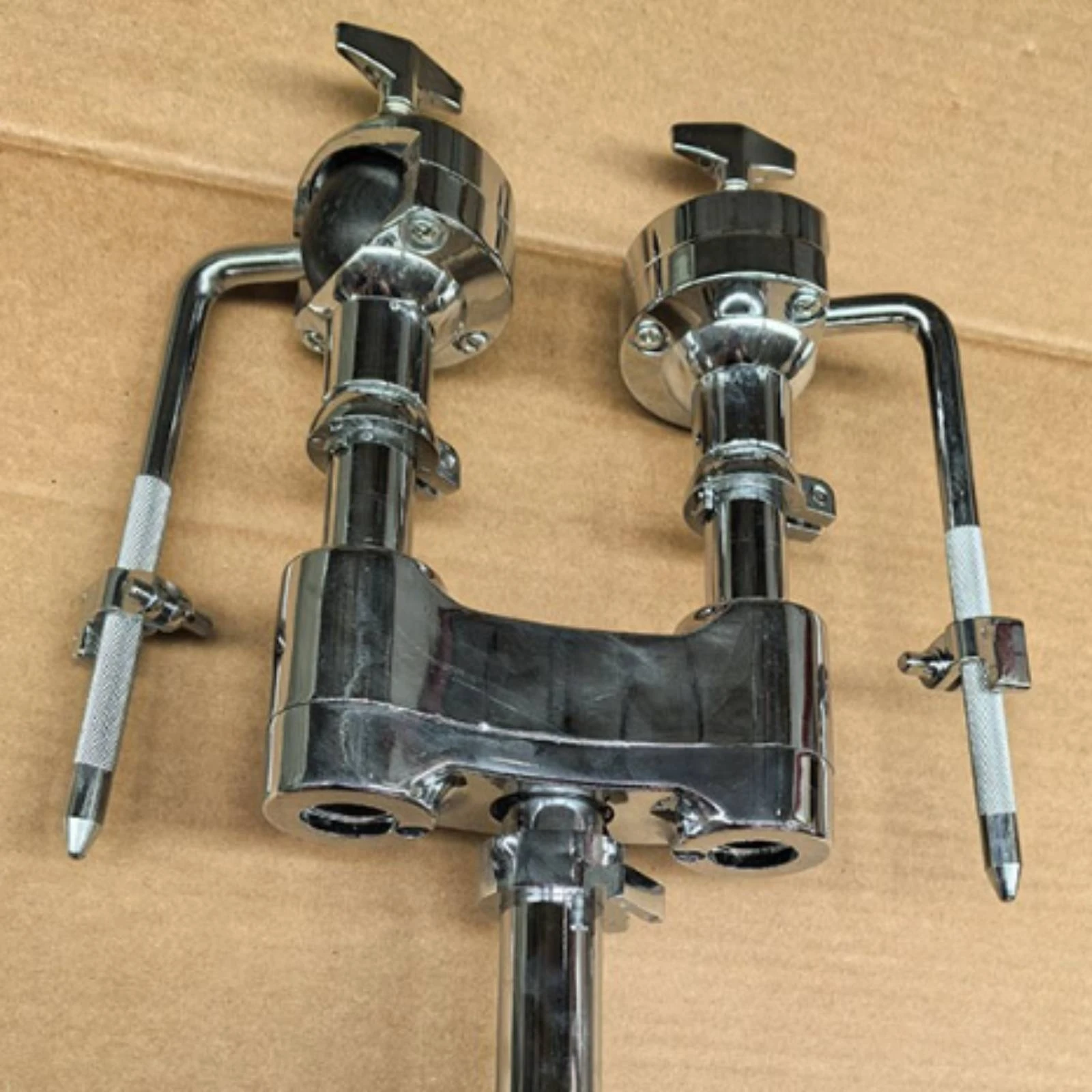 Drum Mounting Bracket Polished Percussion Mounting Bracket Mount Holder Adjustable Hardware Metal for Drummers, Recording Studio