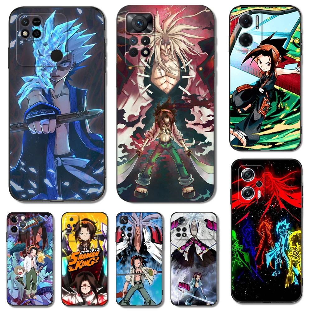 Черный чехол из ТПУ Для Xiaomi 12 12T lite S X 11lite NE 11i 11T Pro Redmi 10 10A 10C 4G 5G Shaman King