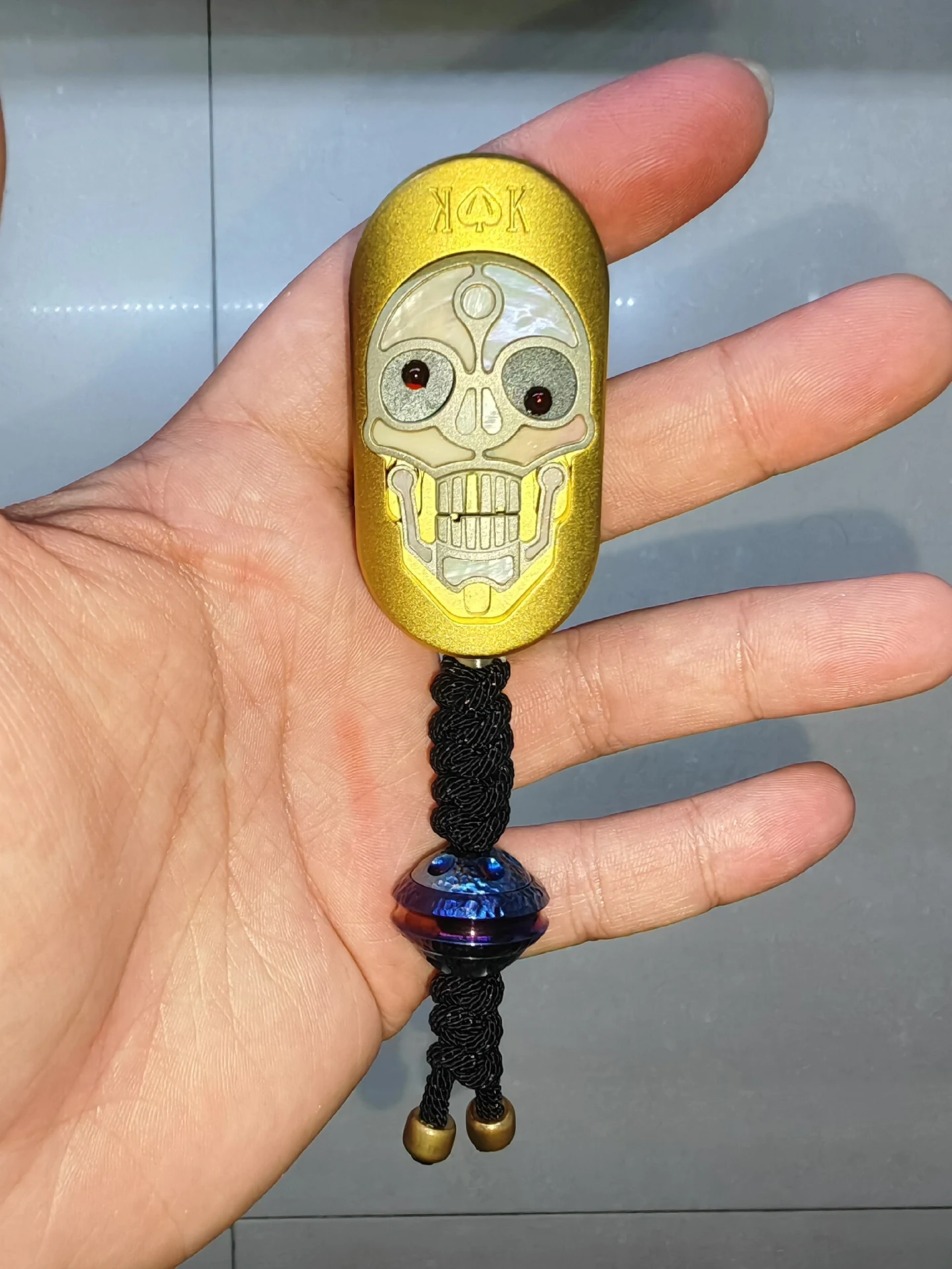 Used EDC SAS EDC Spade K2.0 Skeleton Push Card, The Moving Even Push Card That Will Bite