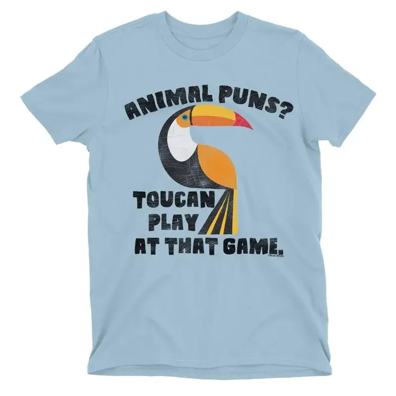 Camiseta divertida para hombre con slogan de humor sobre animales y pájaros, diseño de tucán jugando al juego.