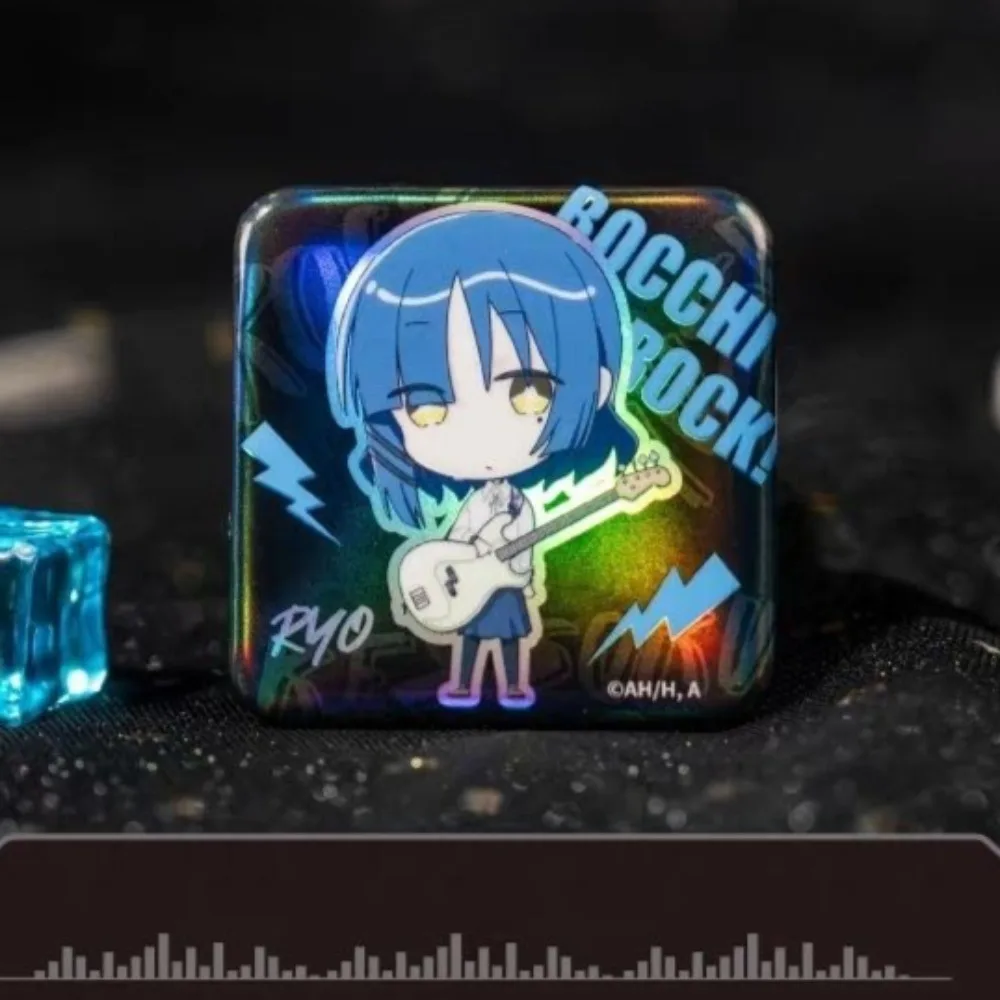 

BOCCHI THE ROCK! Badge Gotoh Hitori Ijichi Nijika Anime Peripheral Cute Q-version Originality Square Brooch Schoolbag Decoration